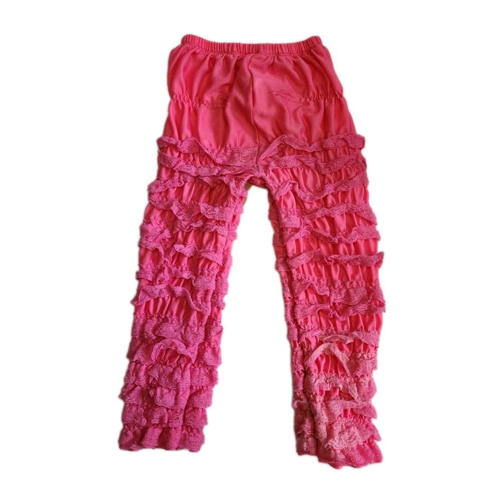 Hair Bows Unlimited Girl's 14/16 Month icing pants Toddlers Pink Ruffle Leggings